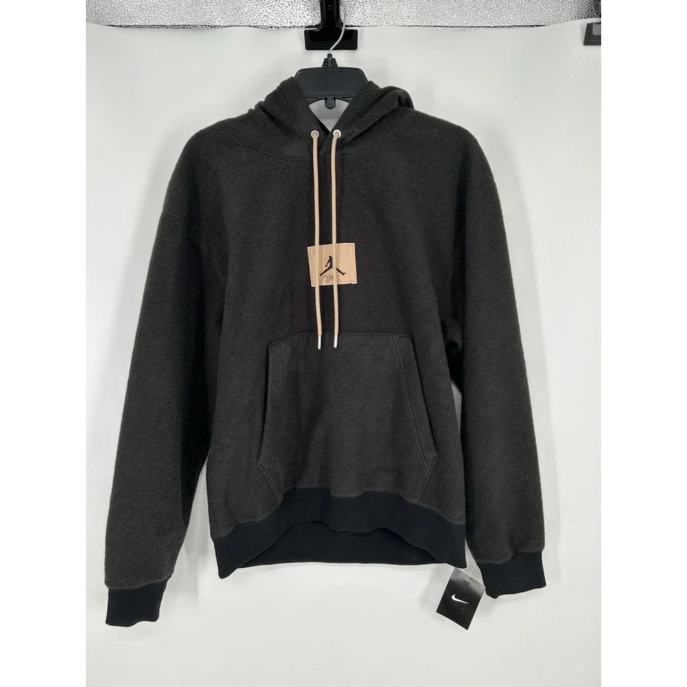Nike Air Jordan Casual Printing Sports Plush Hoodie Sweatshirt DC9585-010 Medium